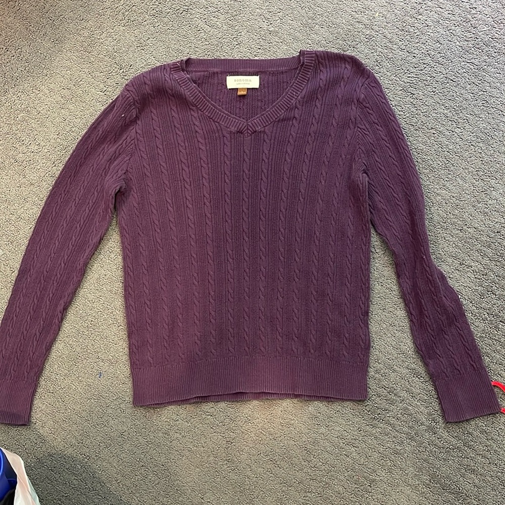 sonoma large purple knit sweater 🔮